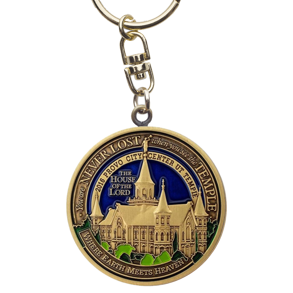 Provo City Center Utah Temple Keychain