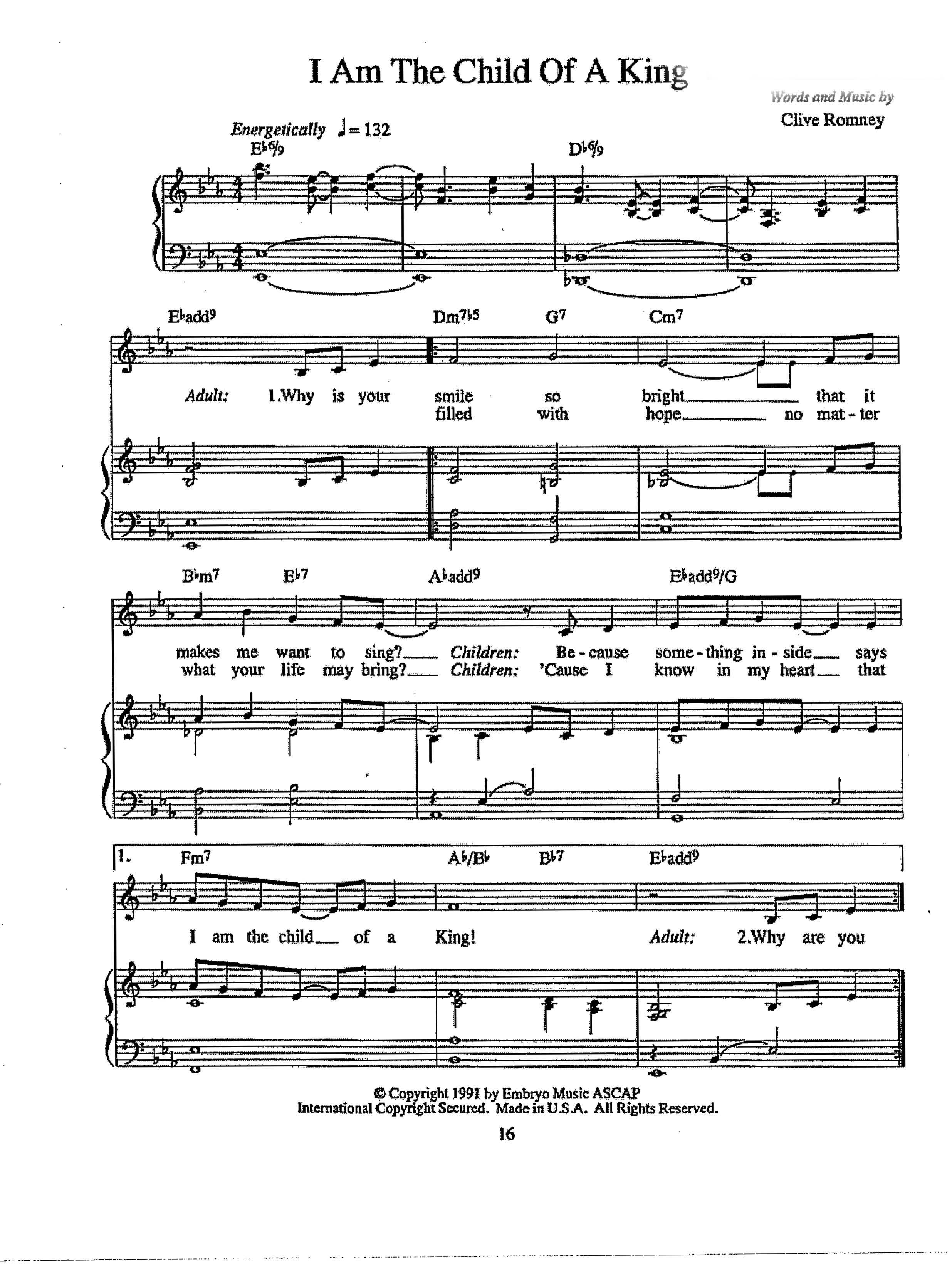 I Am the Child of a King