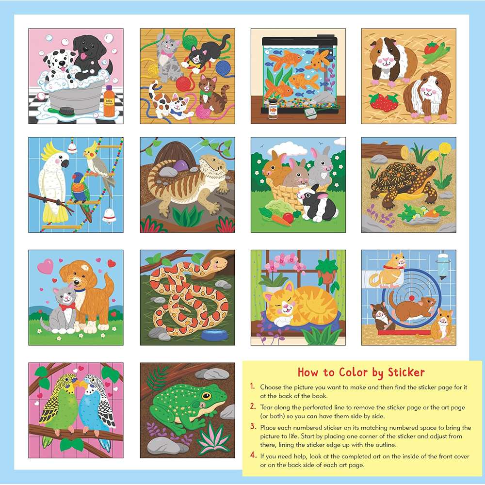 My First Color-by-Sticker Book Pets, , large image number 11