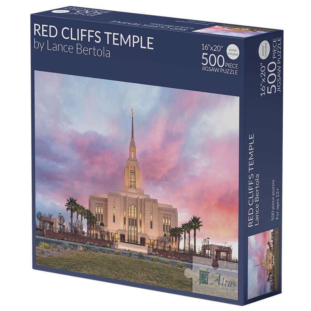 Red Cliffs Temple 500 Piece Puzzle, , large