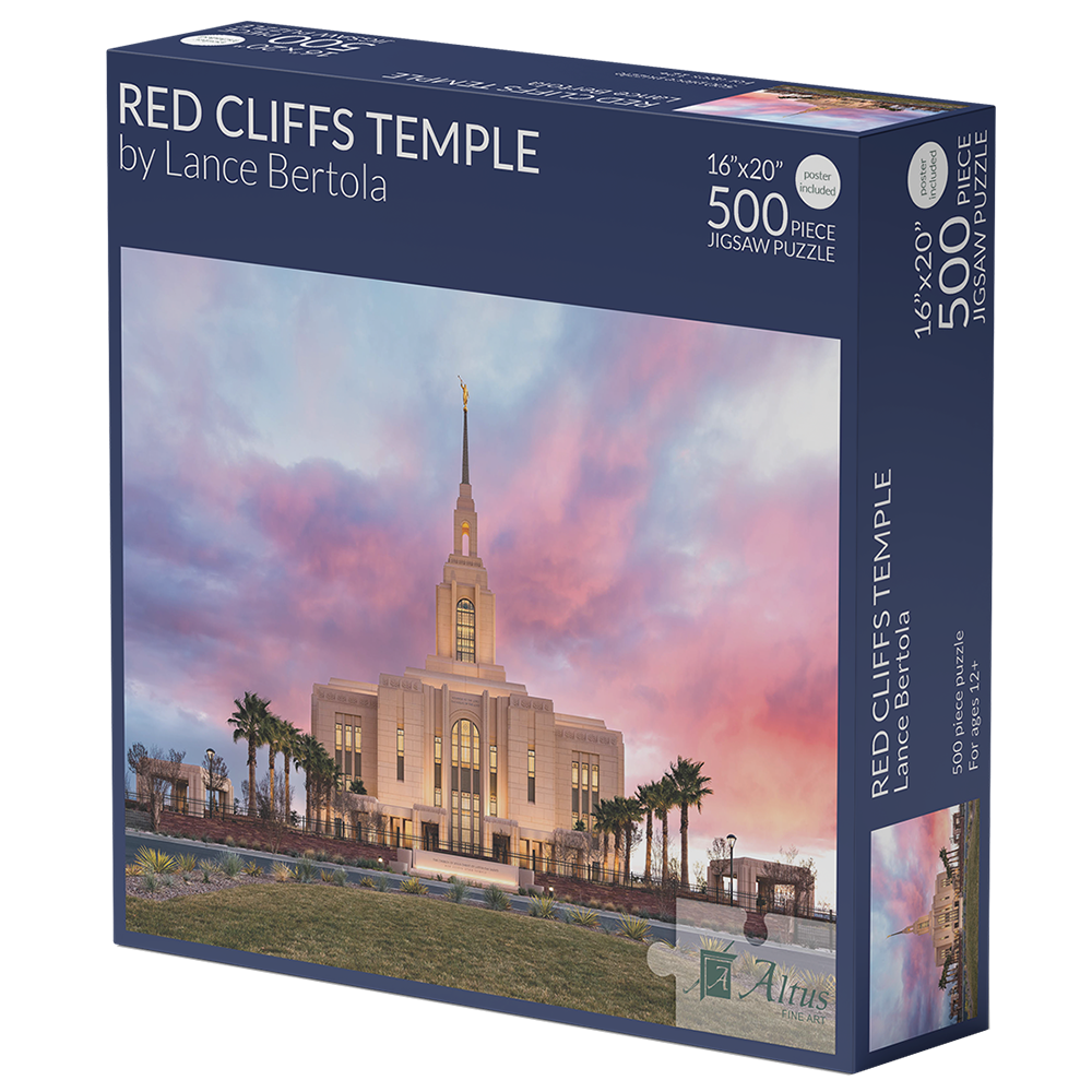 Red Cliffs Temple 500 Piece Puzzle , , large