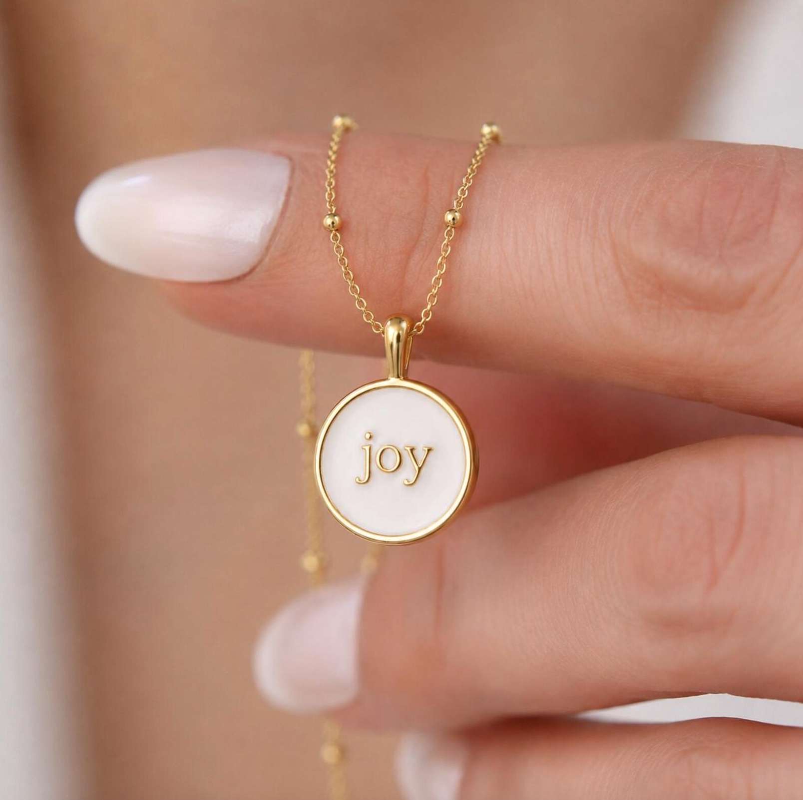 Joy Enamel Necklace, , large