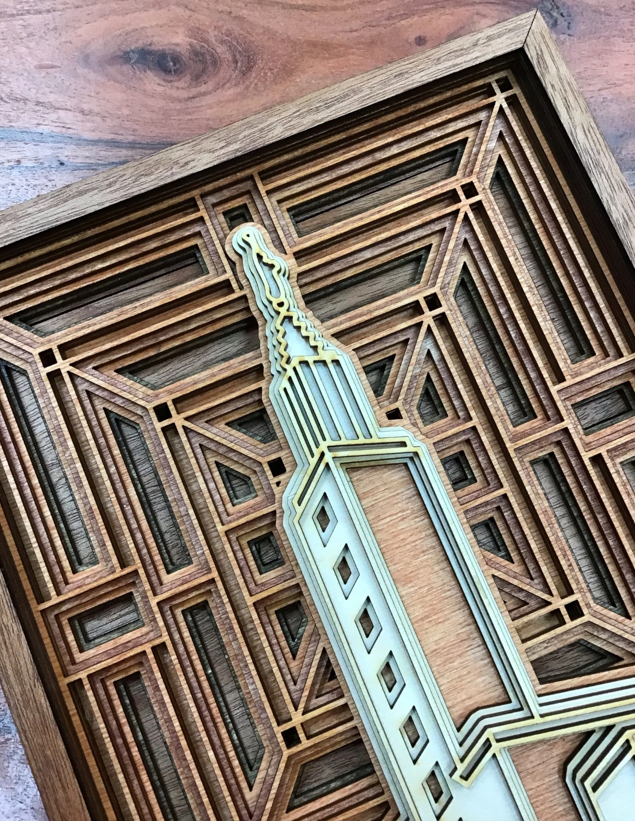 Los Angeles California Temple Layered Wood Plaque, , large image number 2
