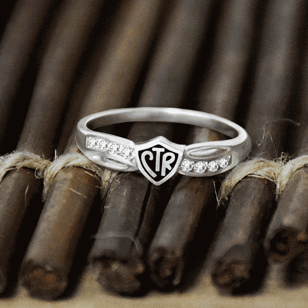 Antiqued Bow CTR Ring, , large image number 3