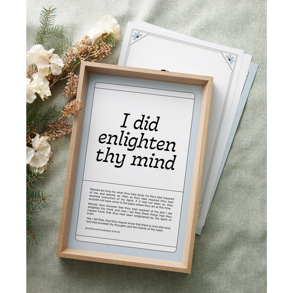 2025 Monthly Scripture Posters, Doctrine and Covenants