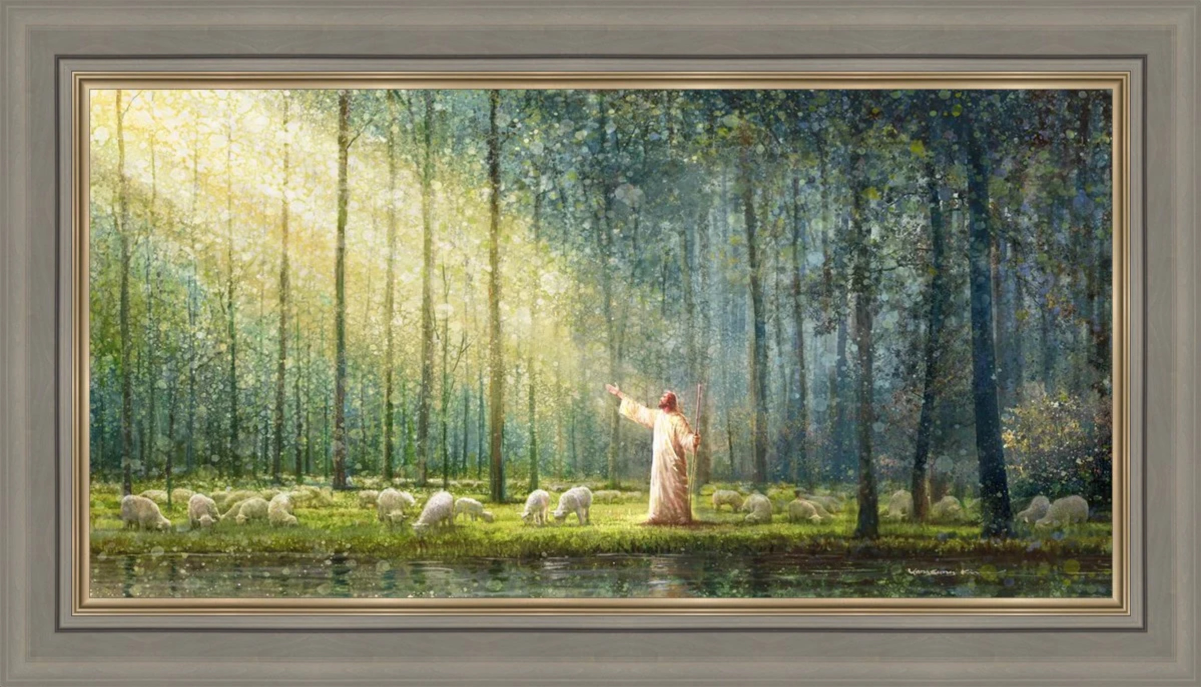 Rest (33X58 Framed Canvas Print)