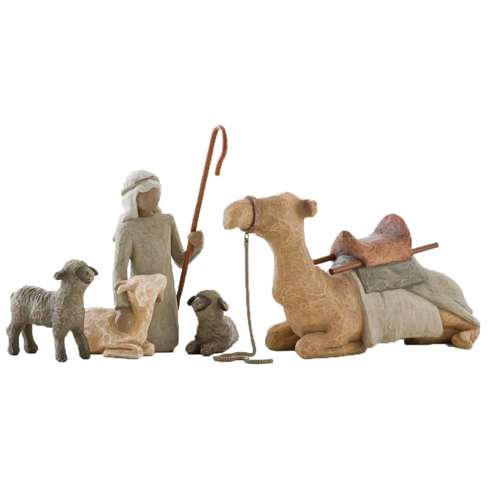 Willow Tree Shepherd Resin Nativity Figurines