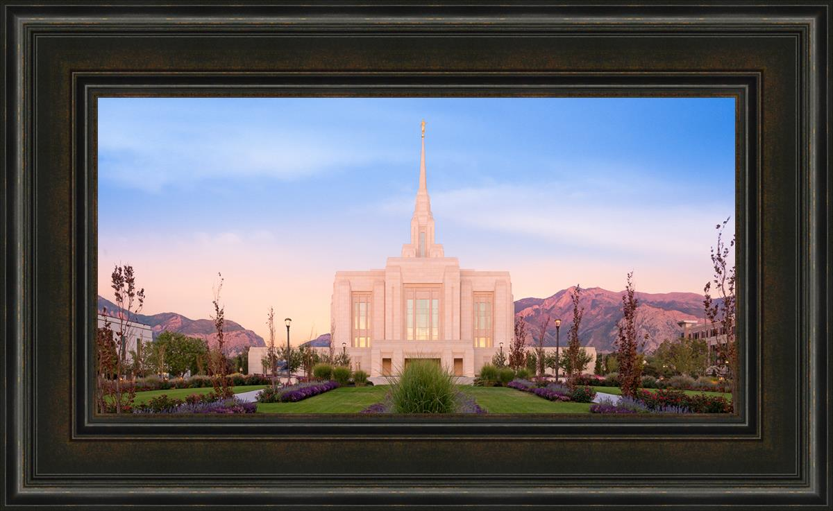 Ogden Temple Peace Be Still (22x36 Framed Art)