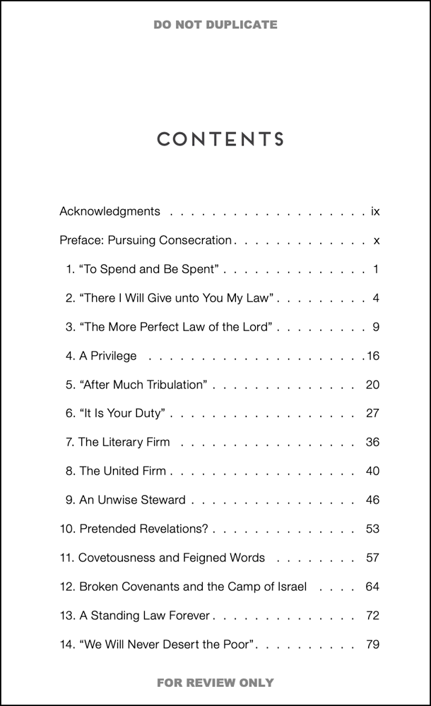 Let's Talk about the Law of Consecration, , large image number 1