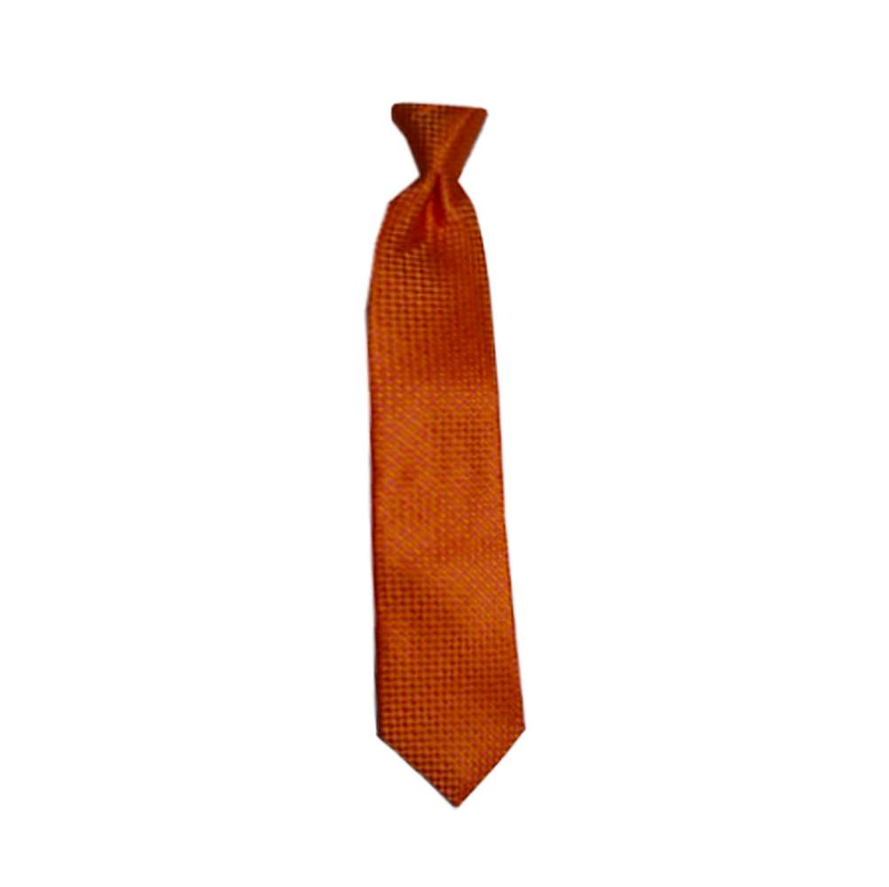 Boys' Orange Zipper Necktie
