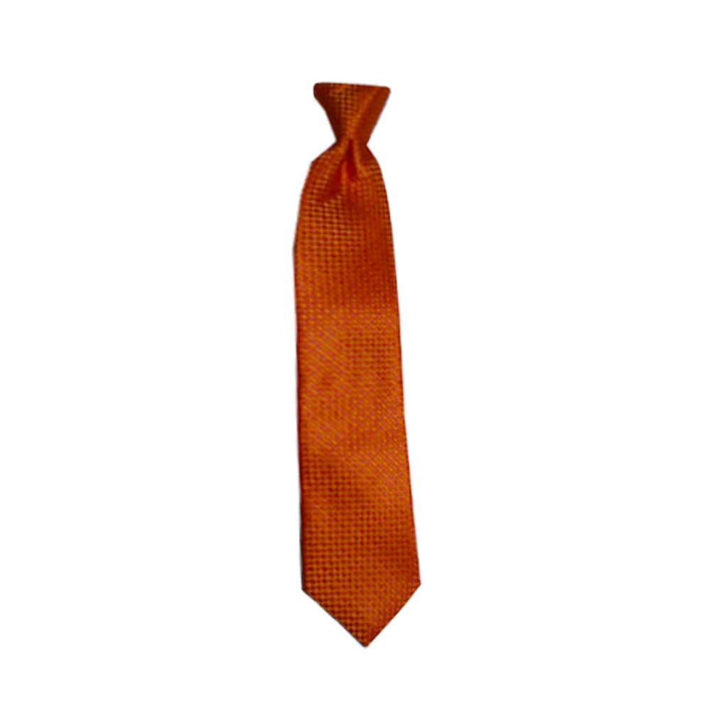 Boys' Orange Zipper Necktie, , large image number 0