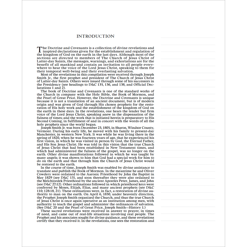 The Doctrine and Covenants and Pearl of Great Price, Journal Edition, Blue Floral (No Index), , large image number 2