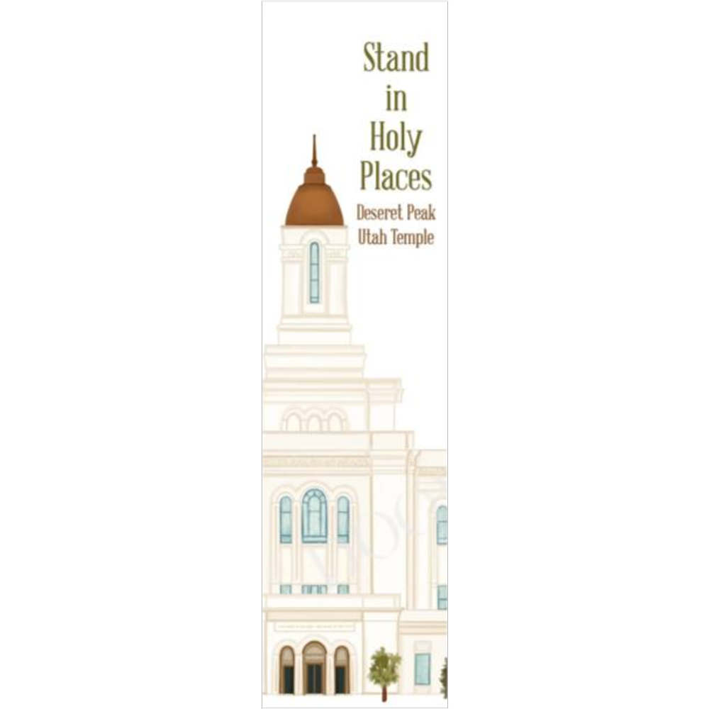 Deseret Peak Utah Temple Bookmark