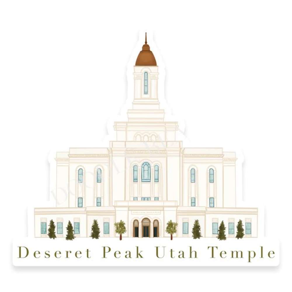 Deseret Peak Utah Temple Sticker