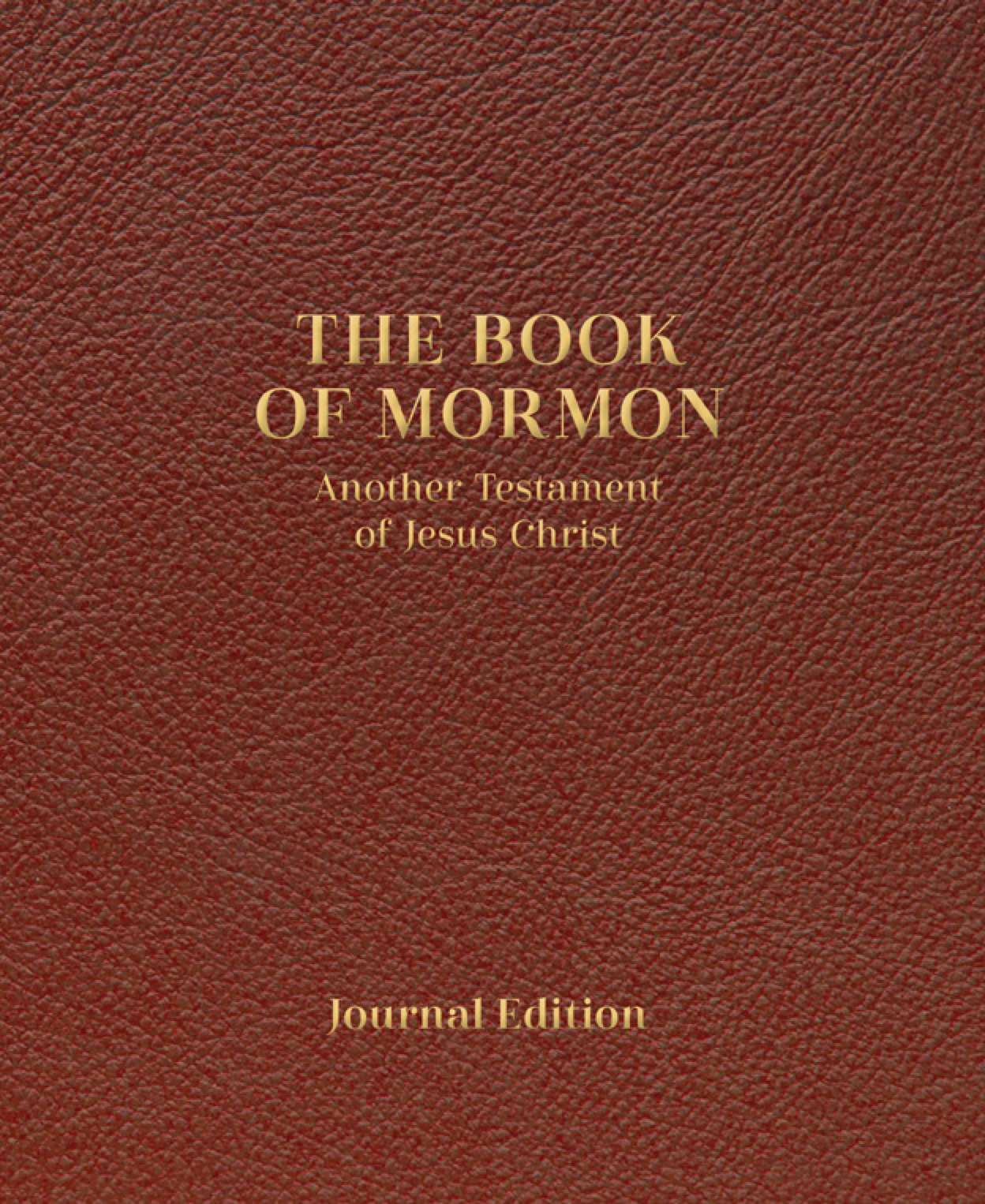 The Book of Mormon, Journal Edition, Faux Leather, Chestnut (No Index), , large image number 0