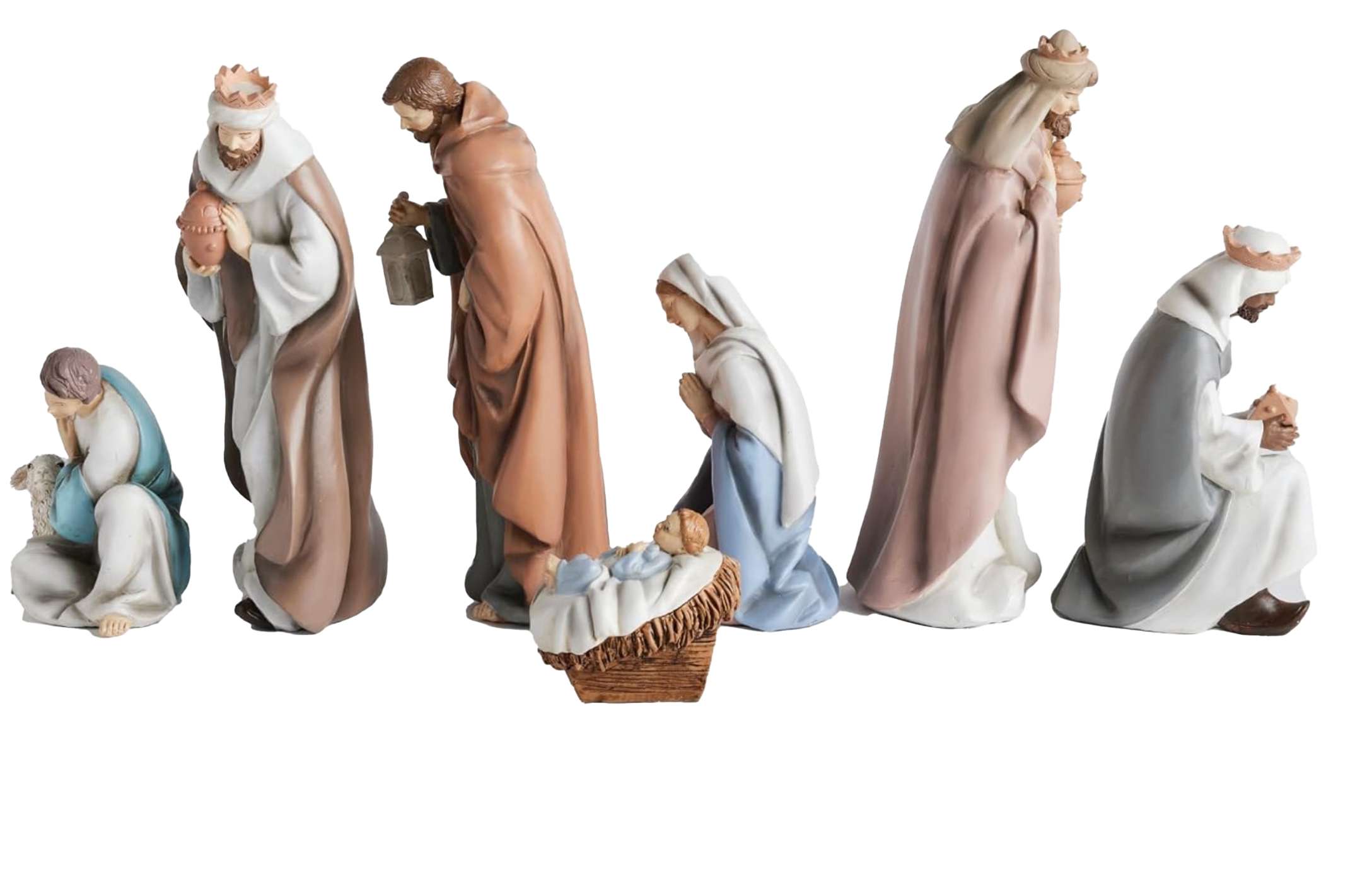"O Come All Ye Faithful" Resin Nativity, , large image number 1