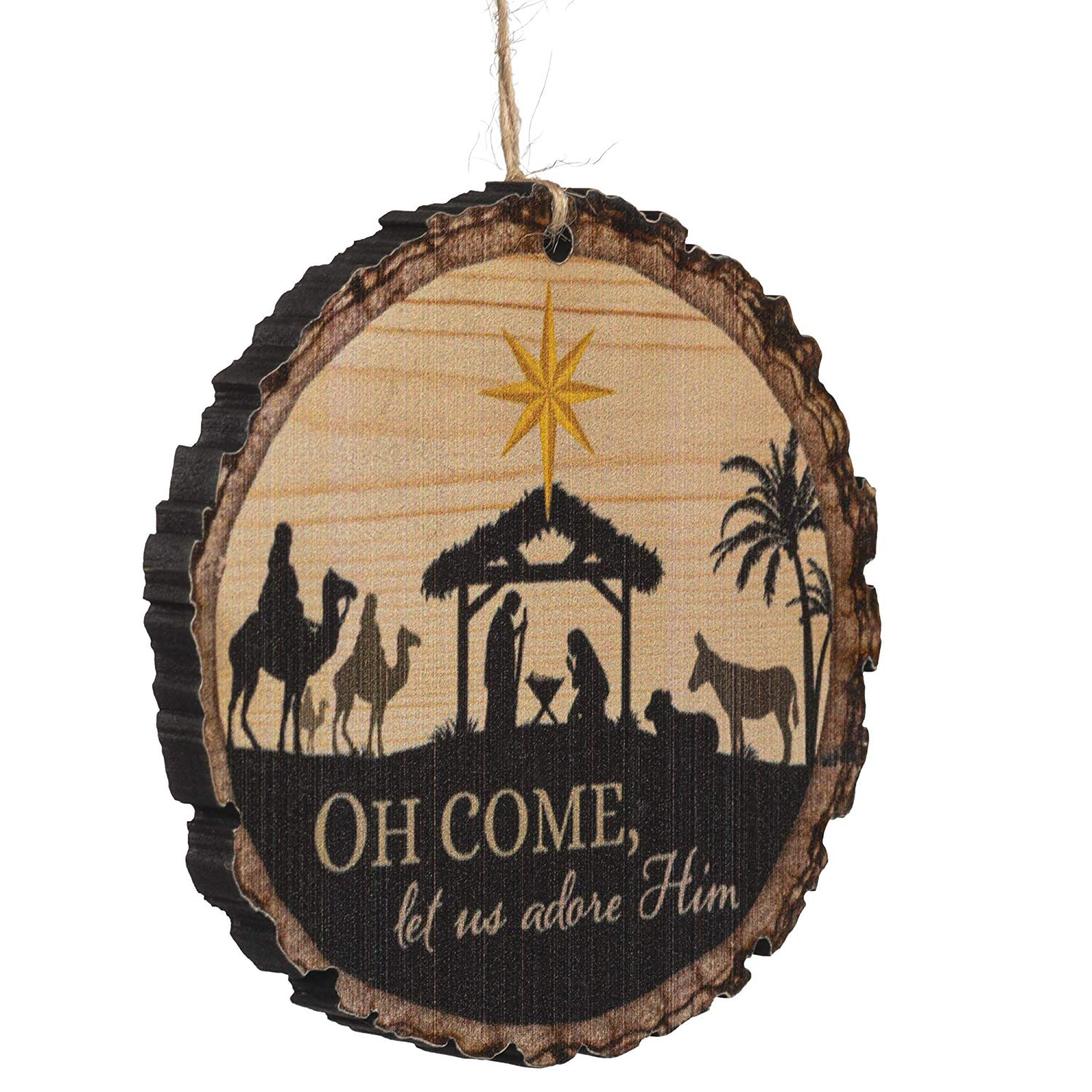 Oh, Come Let Us Adore Him Ornament