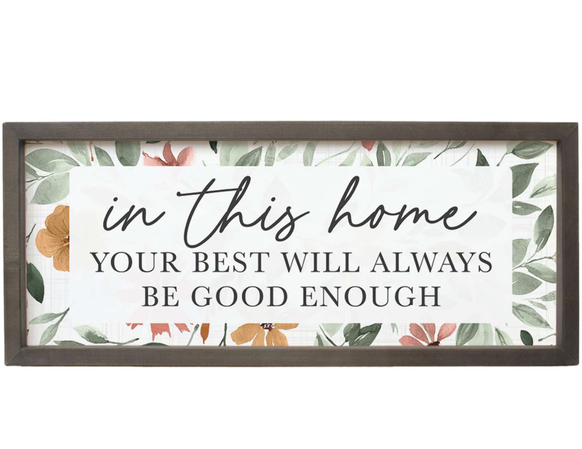 In This Home (24x10 Framed Art)