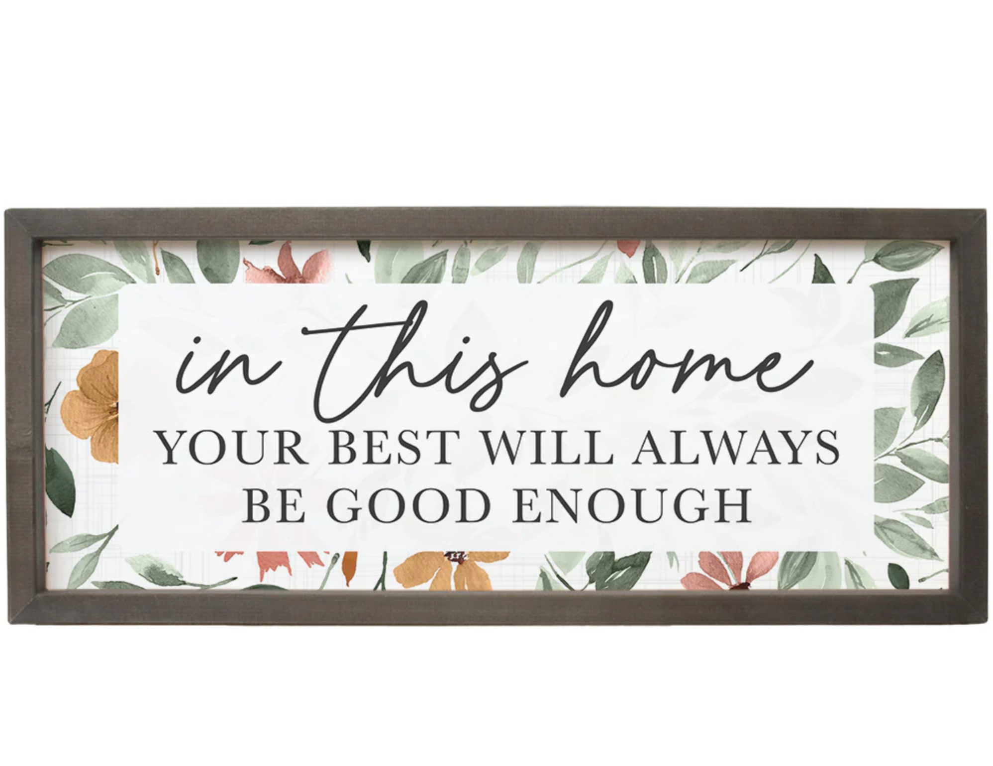 In This Home (24x10 Framed Art)