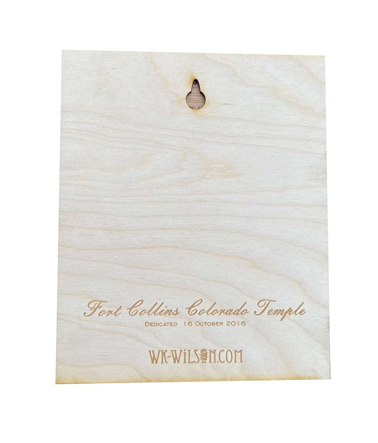 Fort Collins Colorado Temple Layered Wood Plaque, , large image number 3