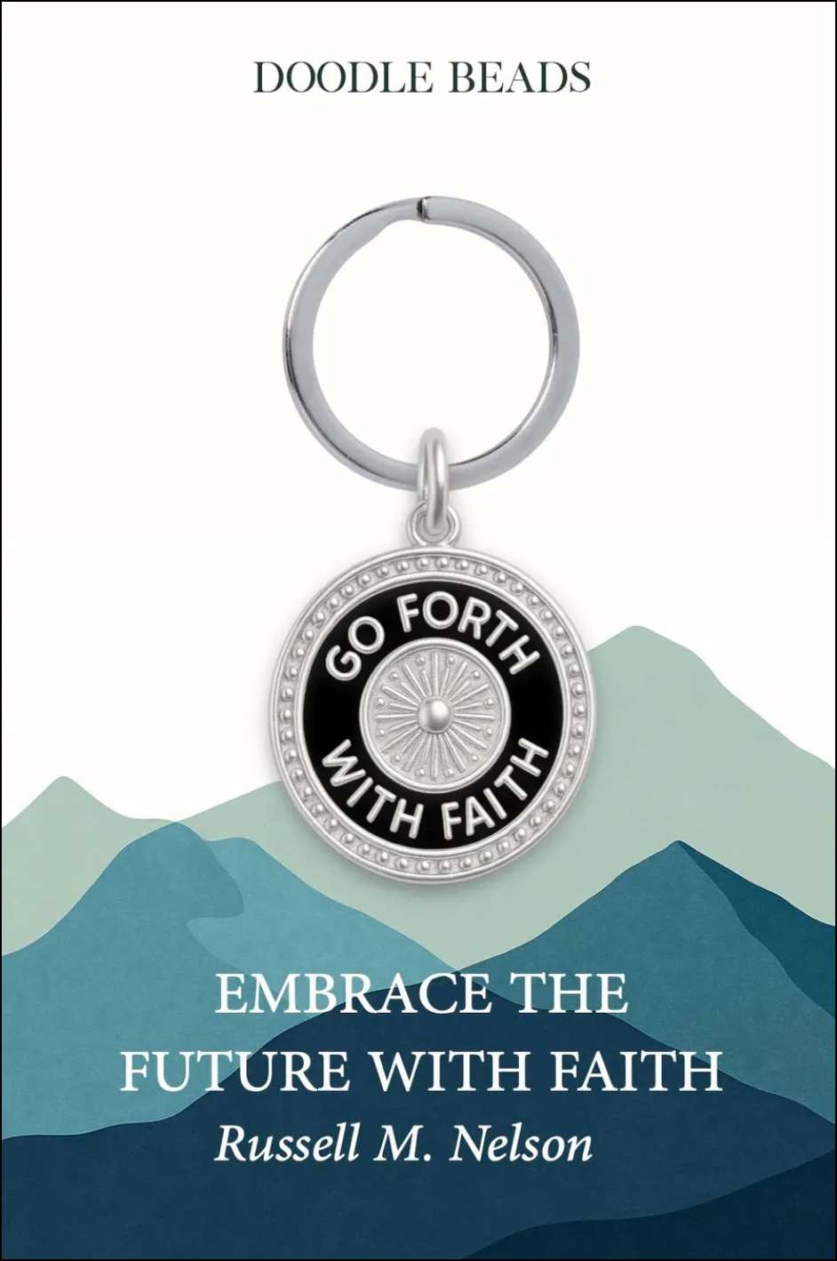 Go Forth with Faith Keyring