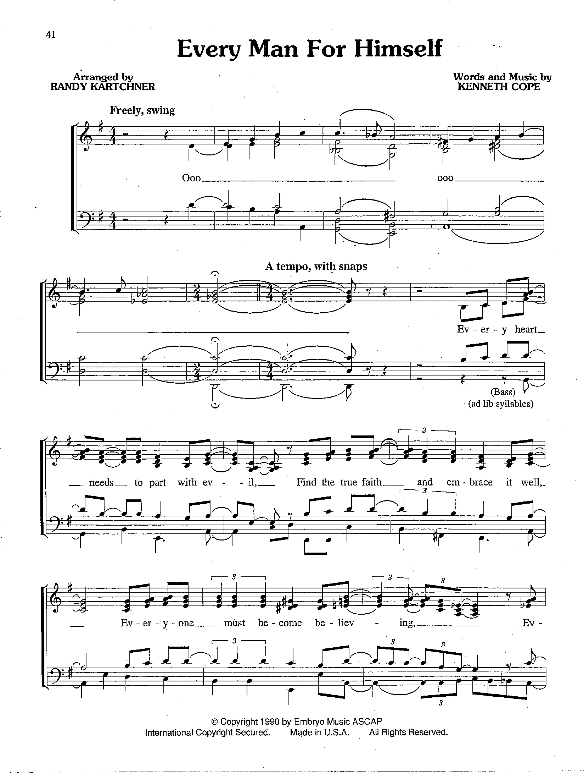 Every Man for Himself