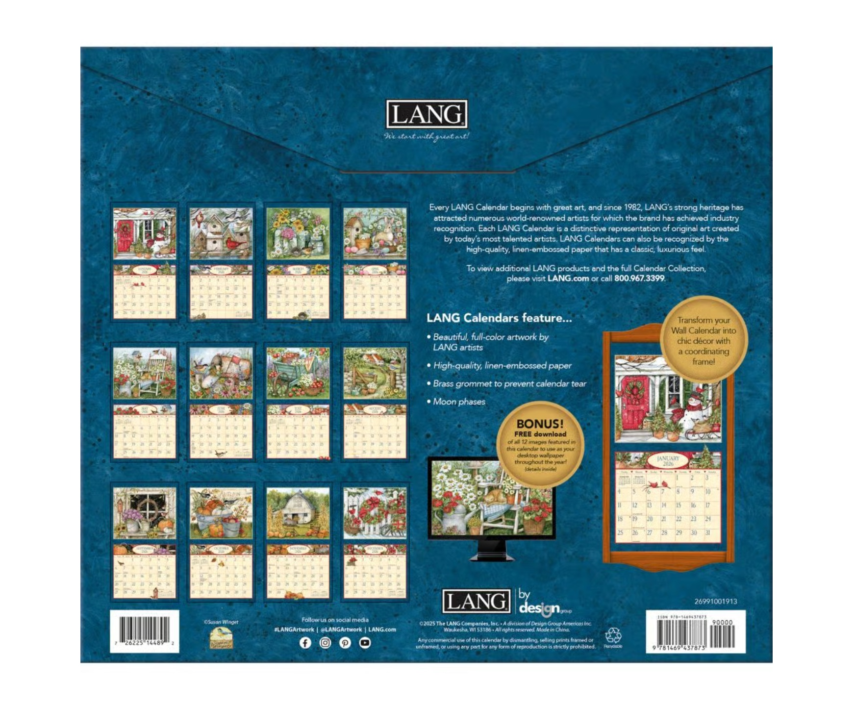2026 Heart & Home Wall Calendar, , large image number 2