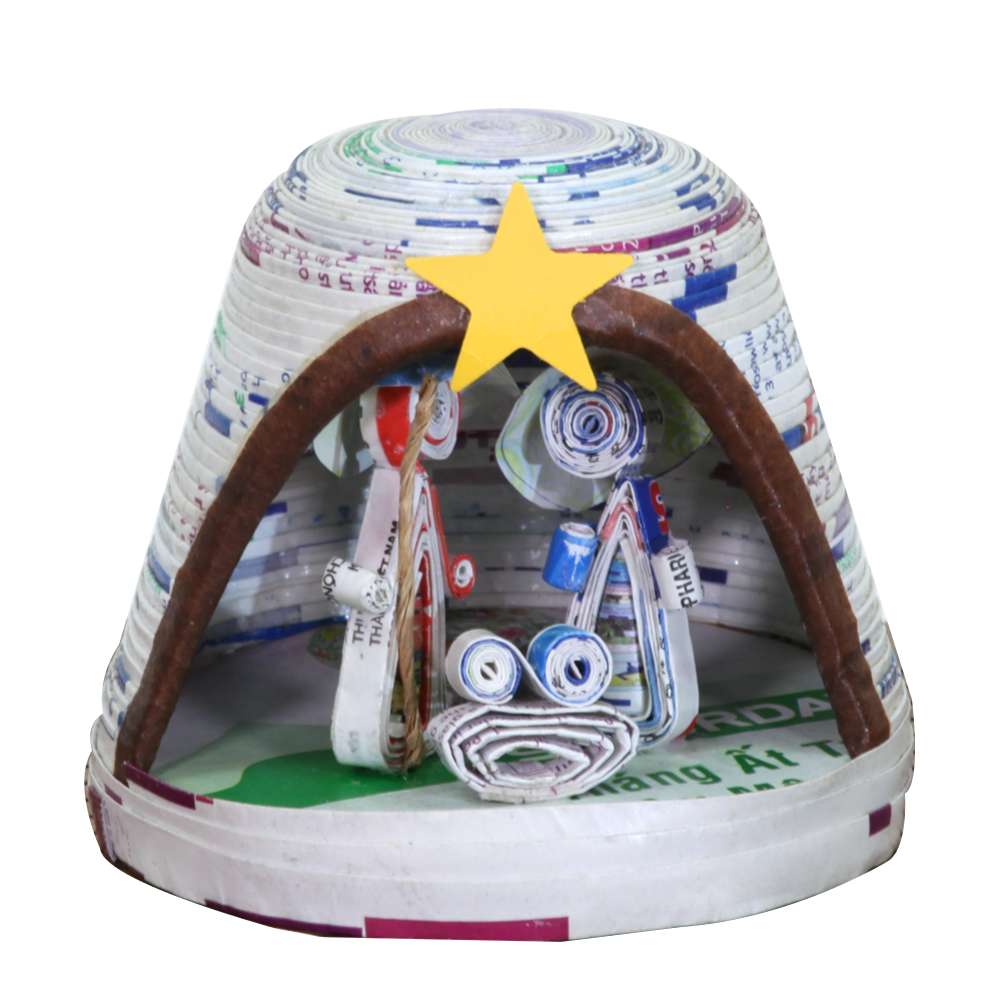 Vietnamese Paper Bell Nativity