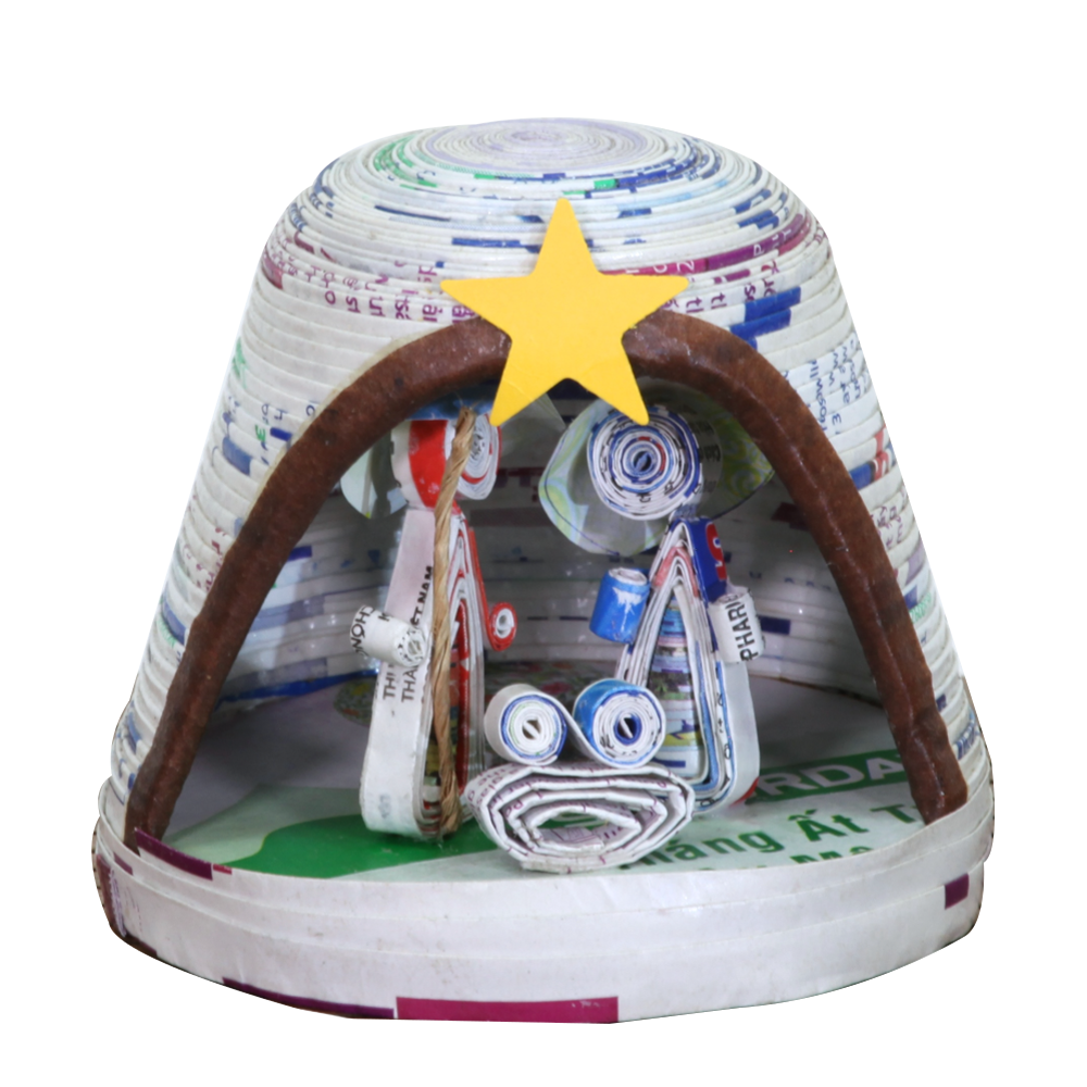 Vietnamese Paper Bell Nativity