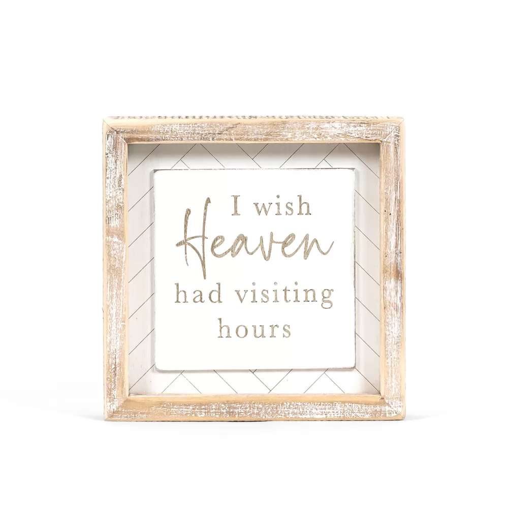 Heaven Visiting Hours Framed 7x7