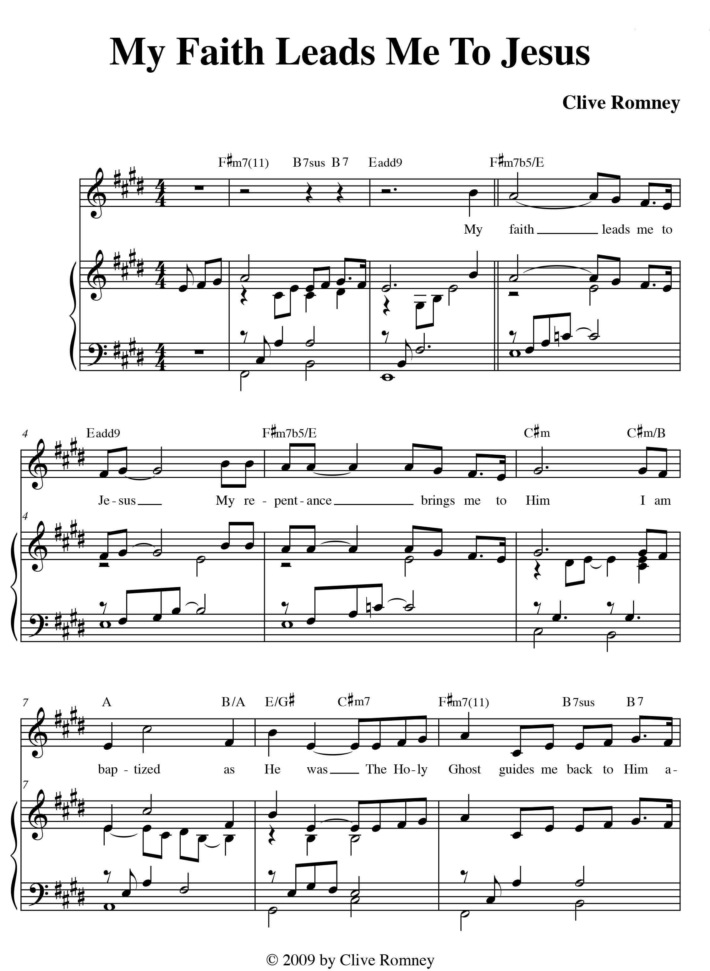 My Faith Leads Me to Jesus