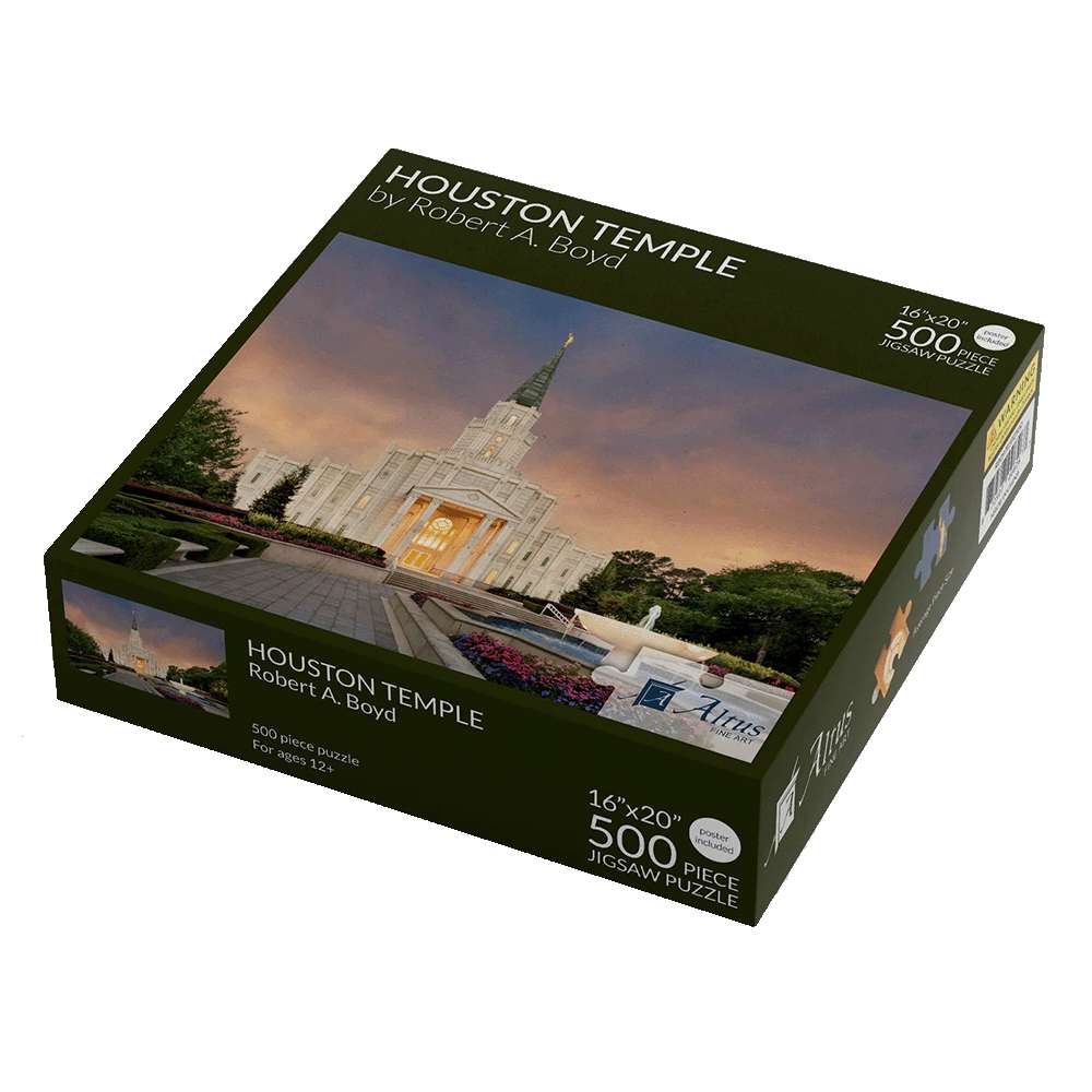 Houston Temple Eventide 500 Piece Puzzle, , large image number 3