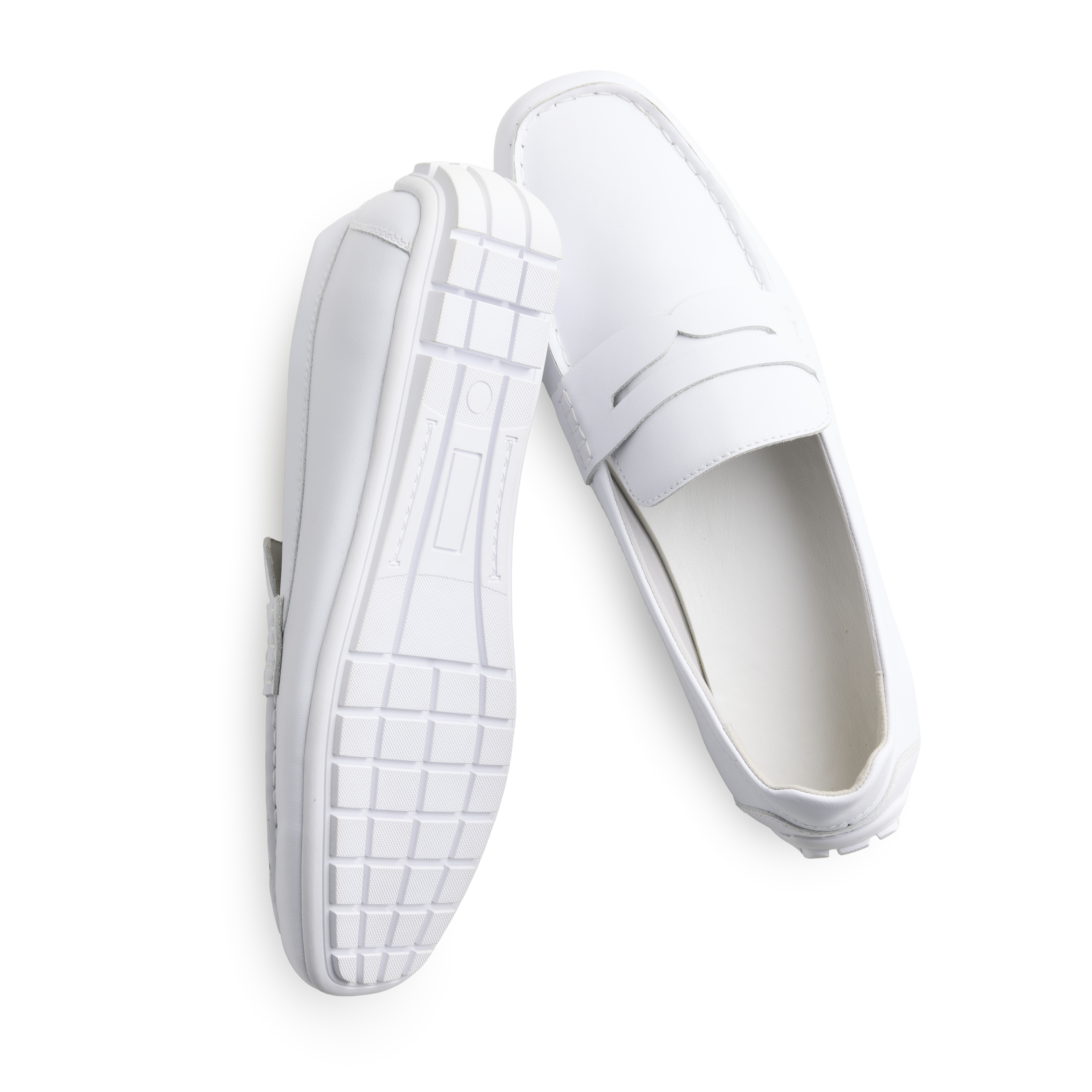 Men's White Leather Loafer Temple Shoe - Cannon & Sons | Deseret Book