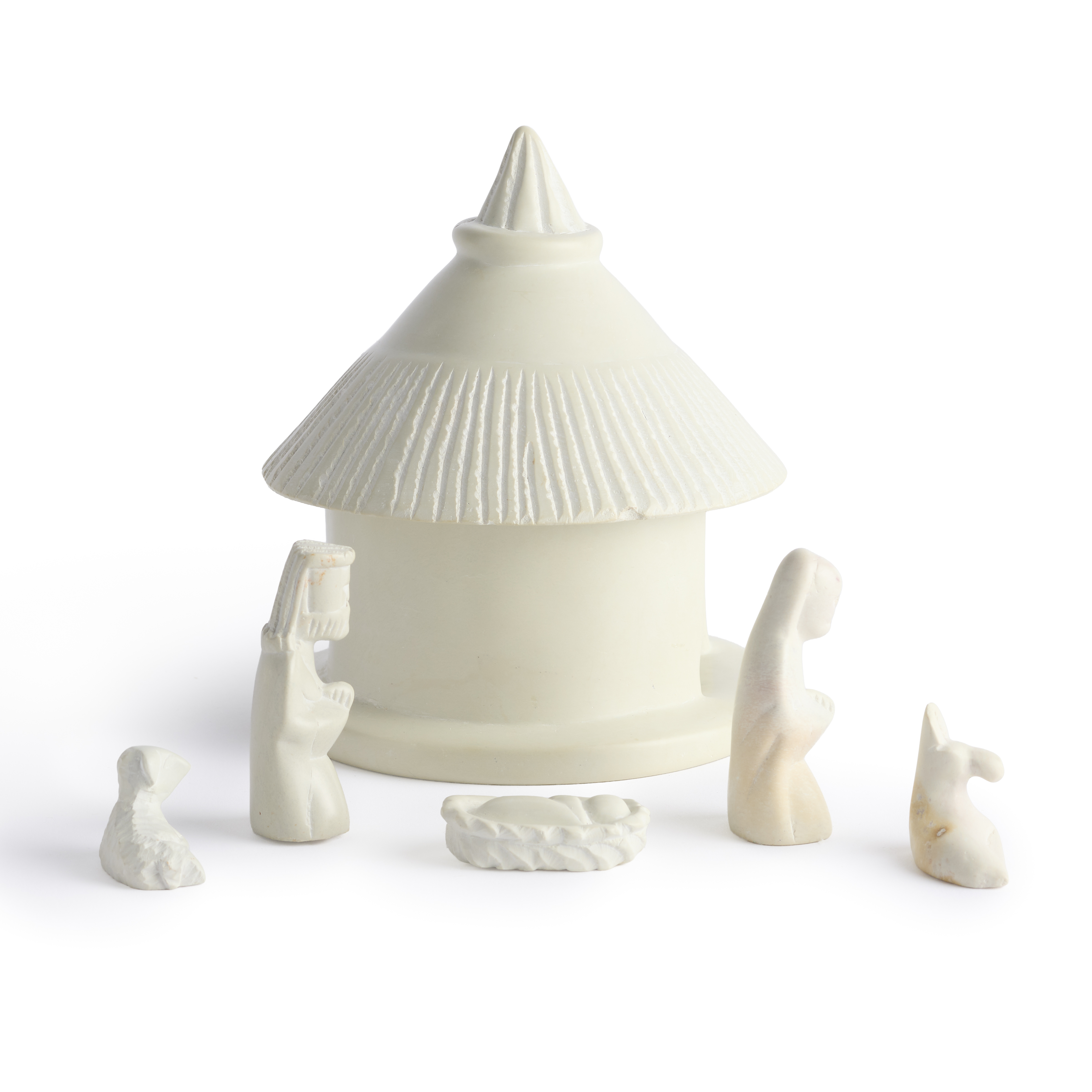 Kenya Soapstone Hut Nativity, , large image number 2