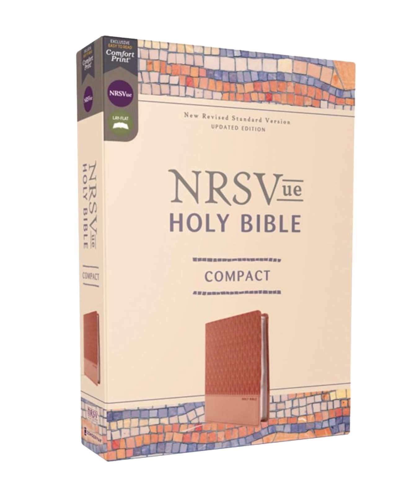 NRSVue, Holy Bible, Compact, Leathersoft, Comfort Print, Peach, , large