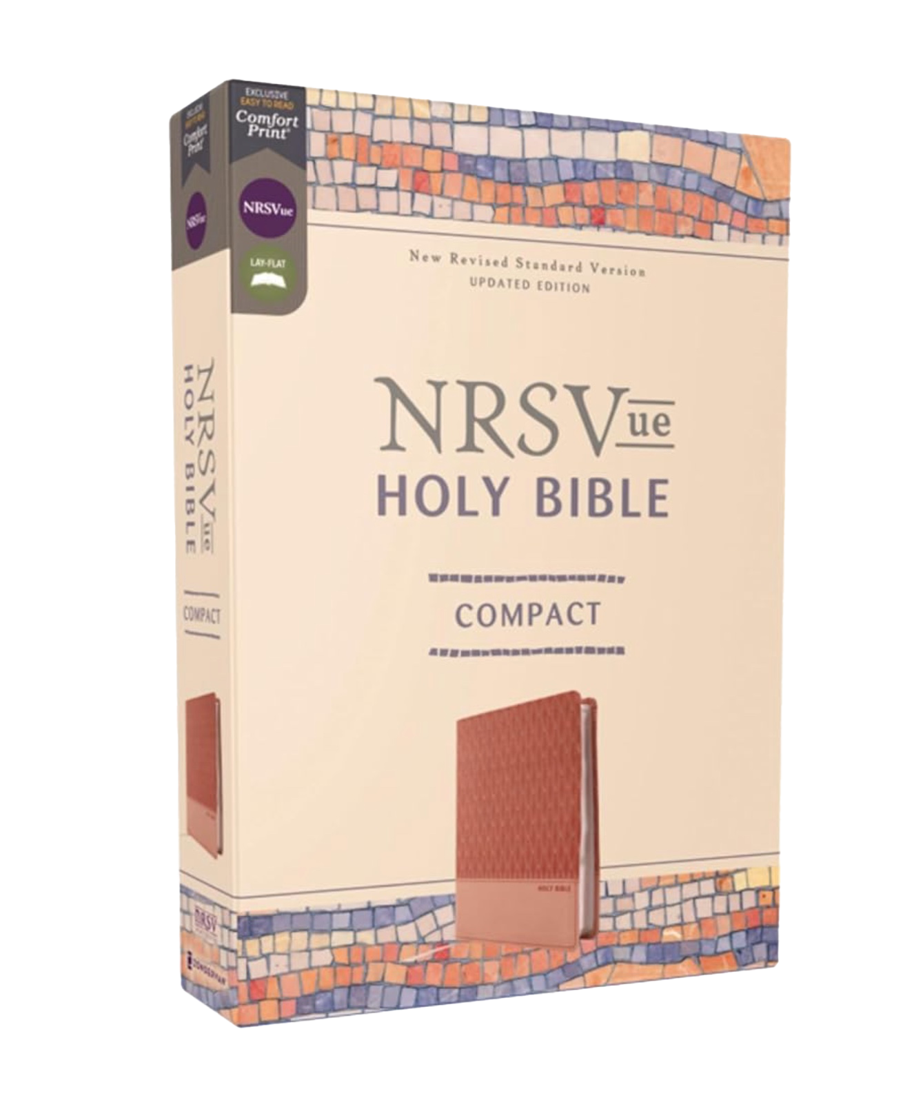 NRSVue, Holy Bible, Compact, Leathersoft, Comfort Print, Peach