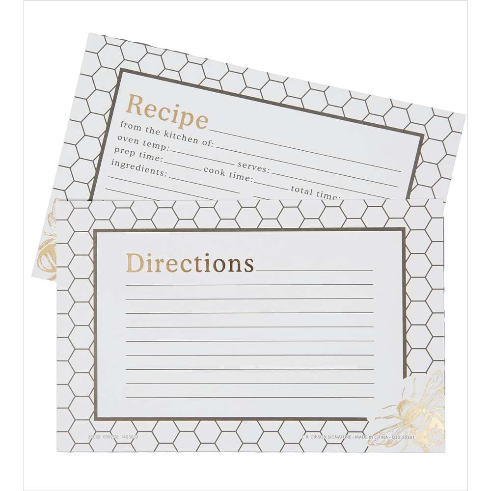 Honeycomb Hive Recipe Cards, , large image number 1
