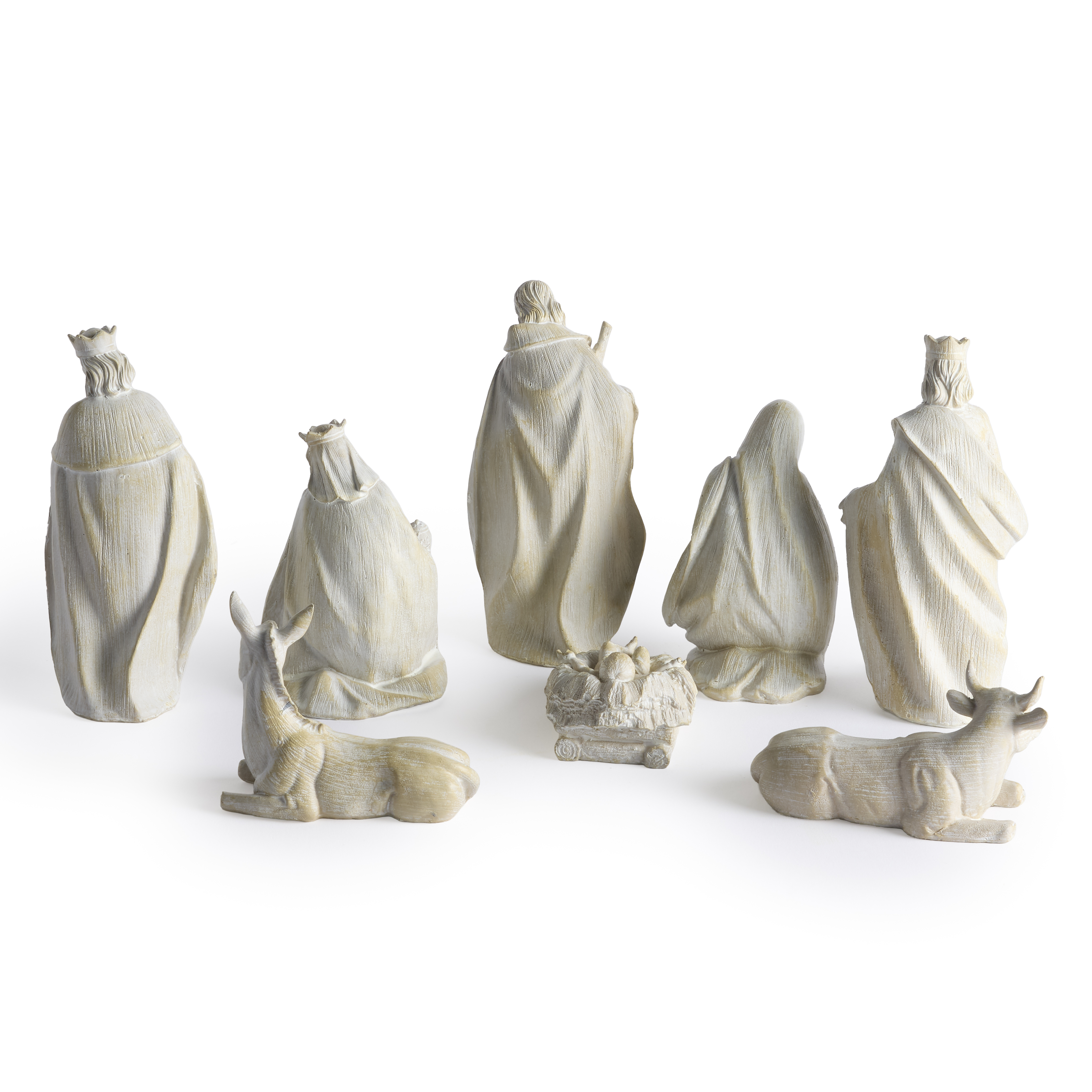 Cream Antiqued Nativity, , large image number 2