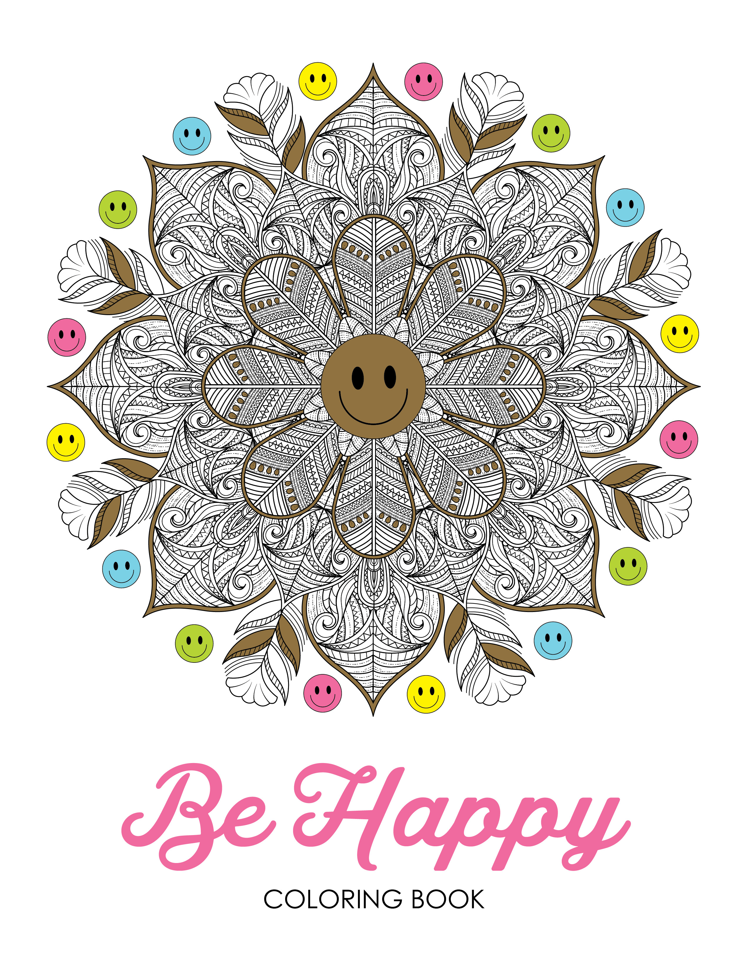 Be Happy Coloring Book, , large image number 0
