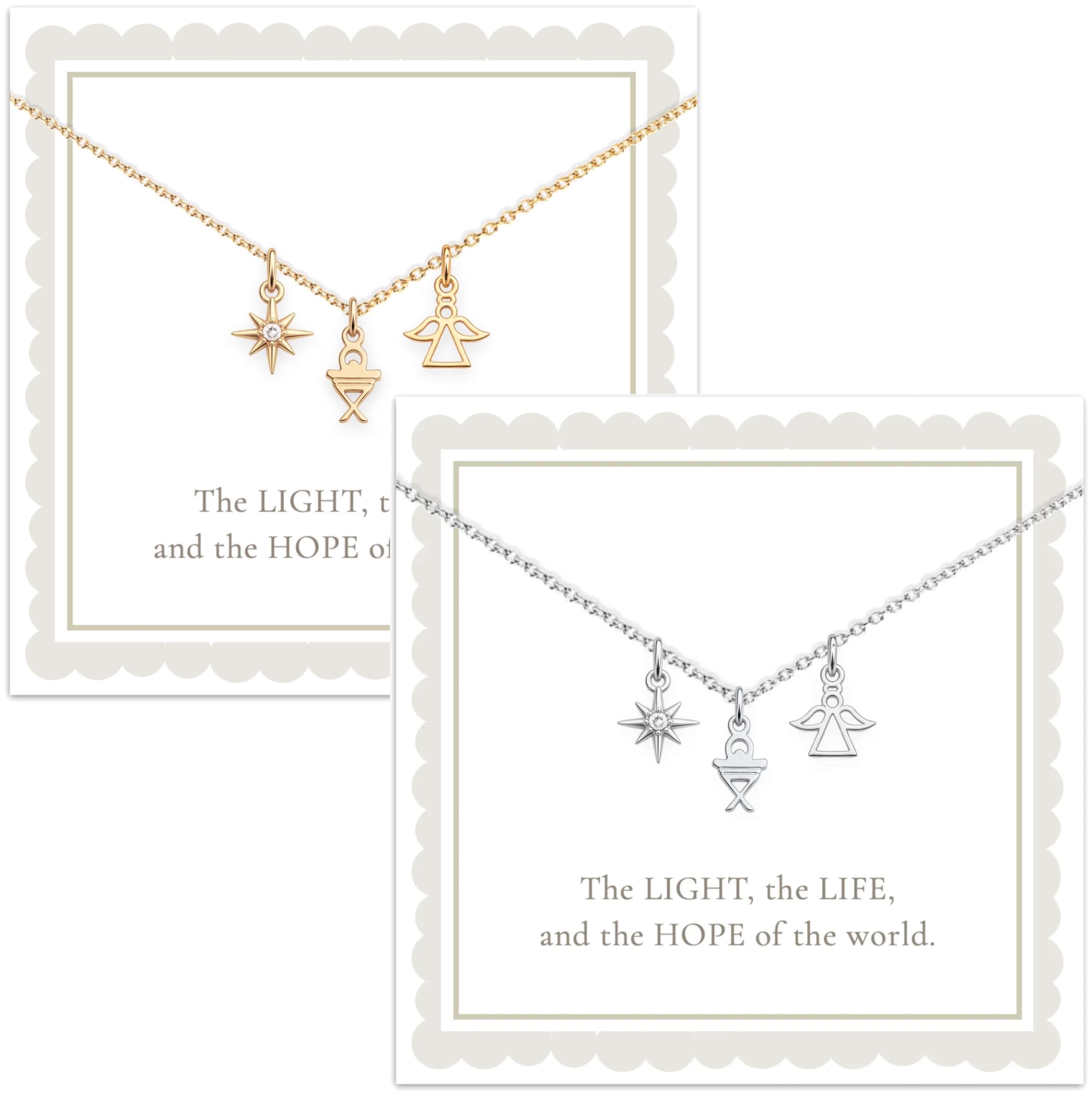 Nativity Three Charm Necklace