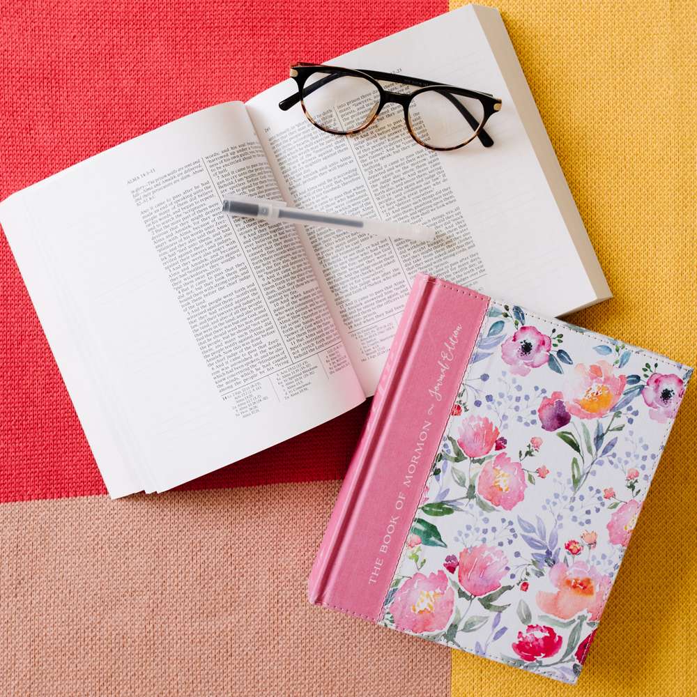The Book of Mormon, Journal Edition, Pink Floral (No Index), , large image number 4
