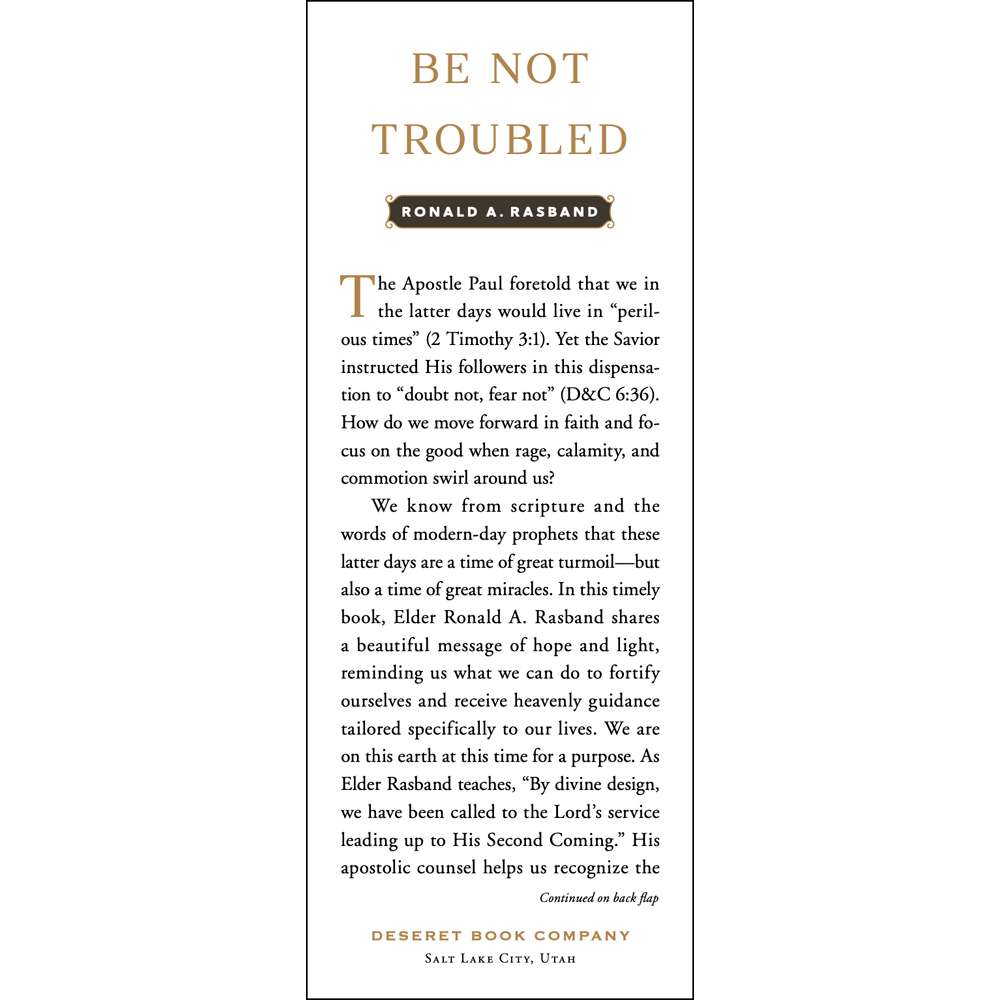 Be Not Troubled 3