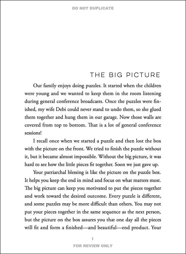 Your Patriarchal Blessing, , large