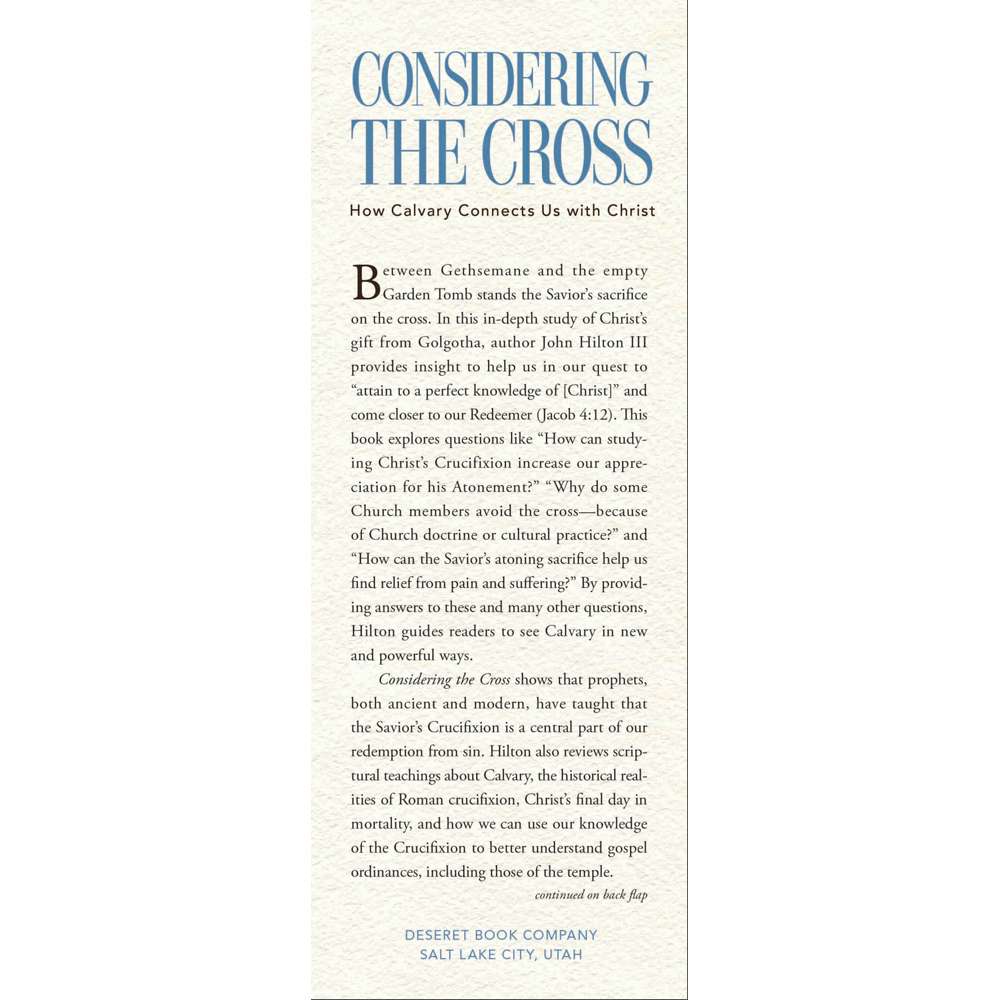 Considering the Cross - HILTON, JOHN, III 3