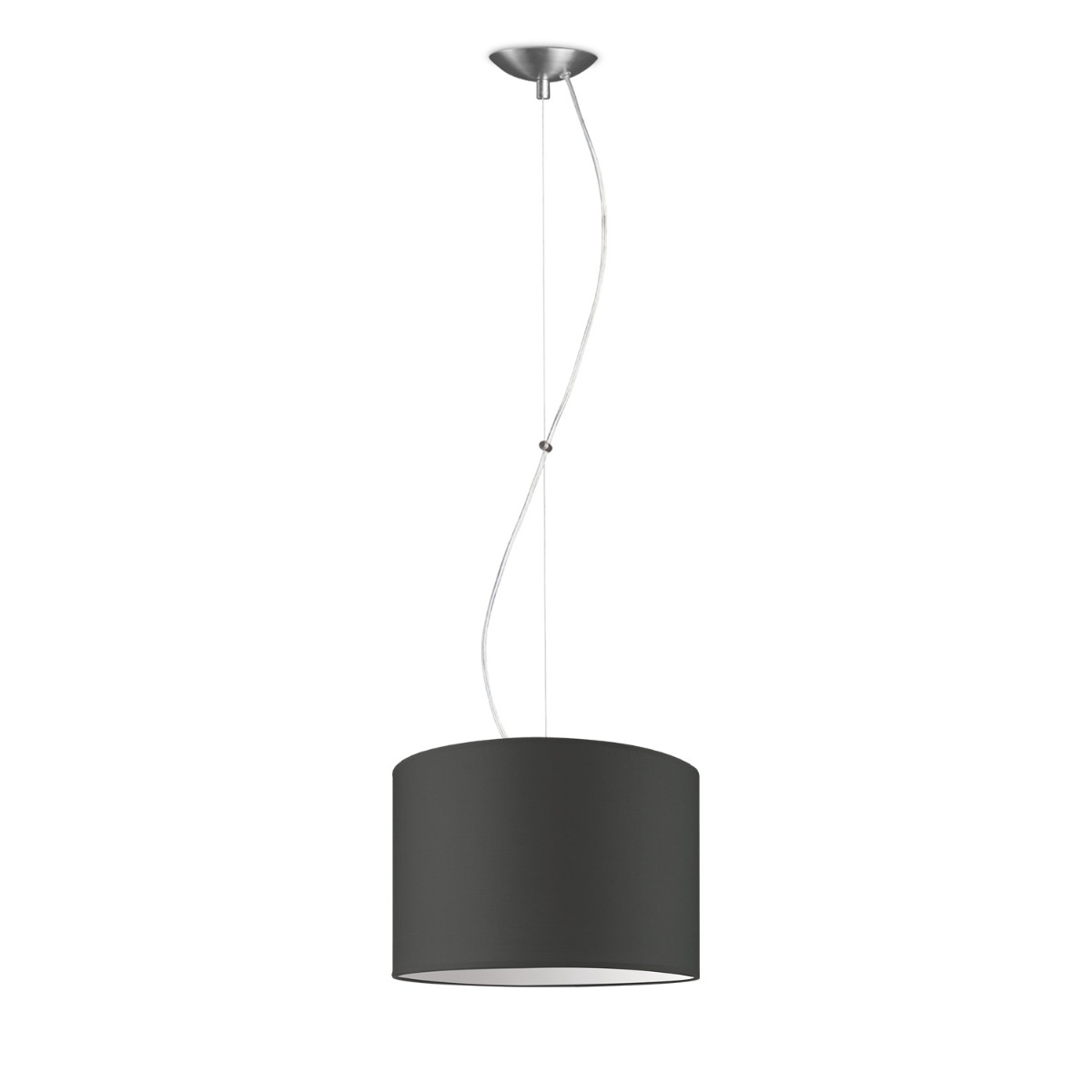 Moderne hanglamp Bling - antraciet - verlichtingspendel Deluxe inclusief lampenkap 30/30/20cm - pendel lengte 100 cm - geschikt voor E27 LED lamp - Pendellamp geschikt voor woonkamer, slaapkamer, keuken