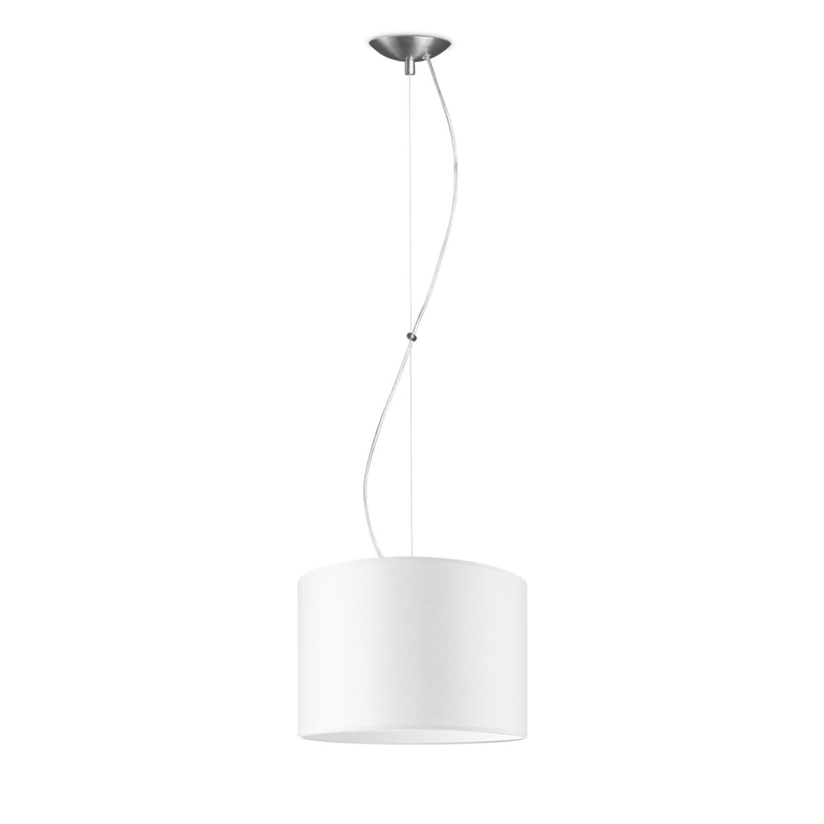 hanglamp basic deluxe bling Ø 30 cm - wit