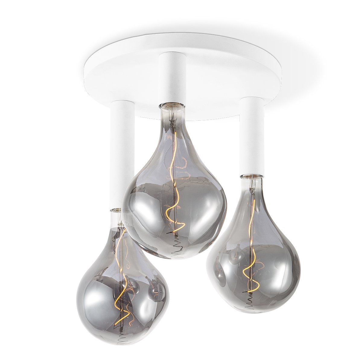Drip plafondlamp 3 lichts – Wit · rond · 3 lichts