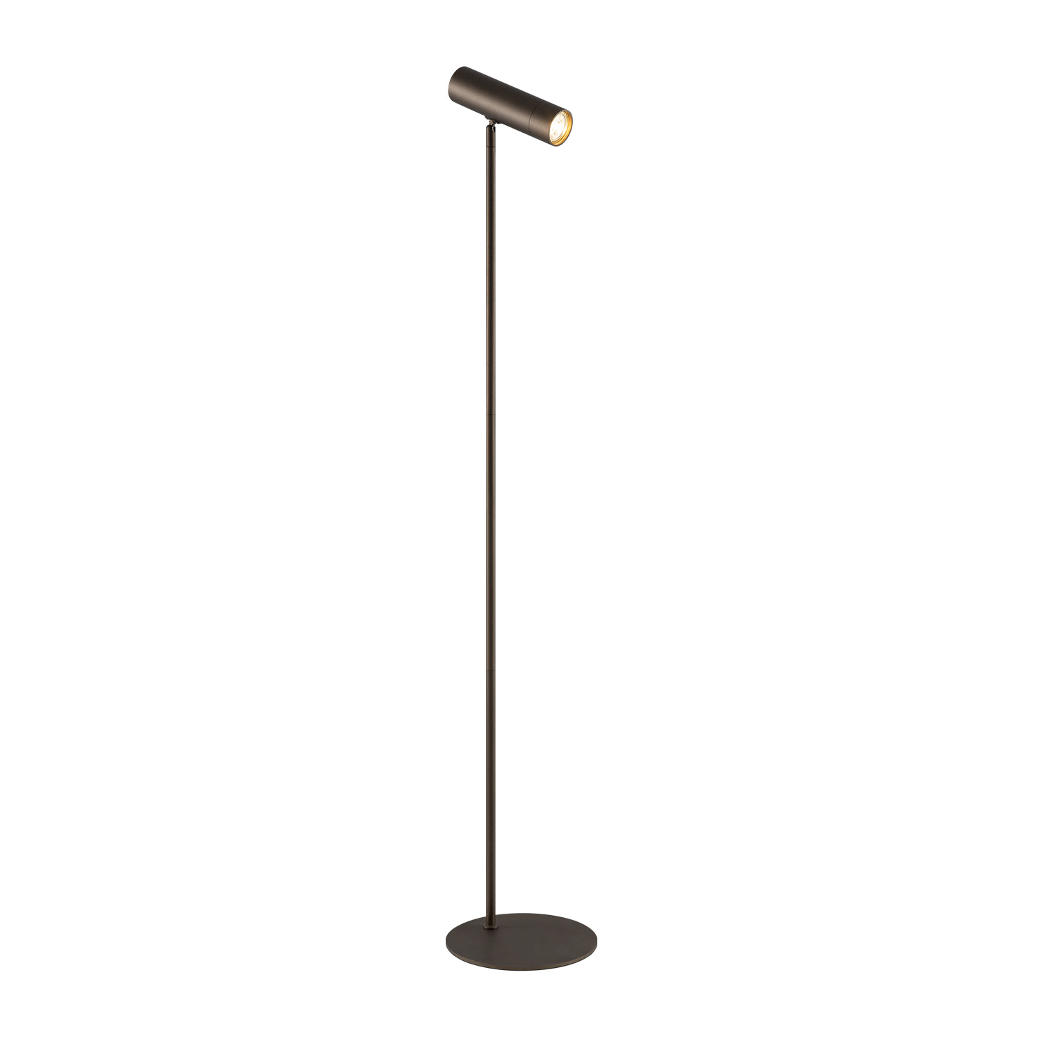 Focus vloerlamp - donkerbrons, GU10, verstelbaar Donkerbruin