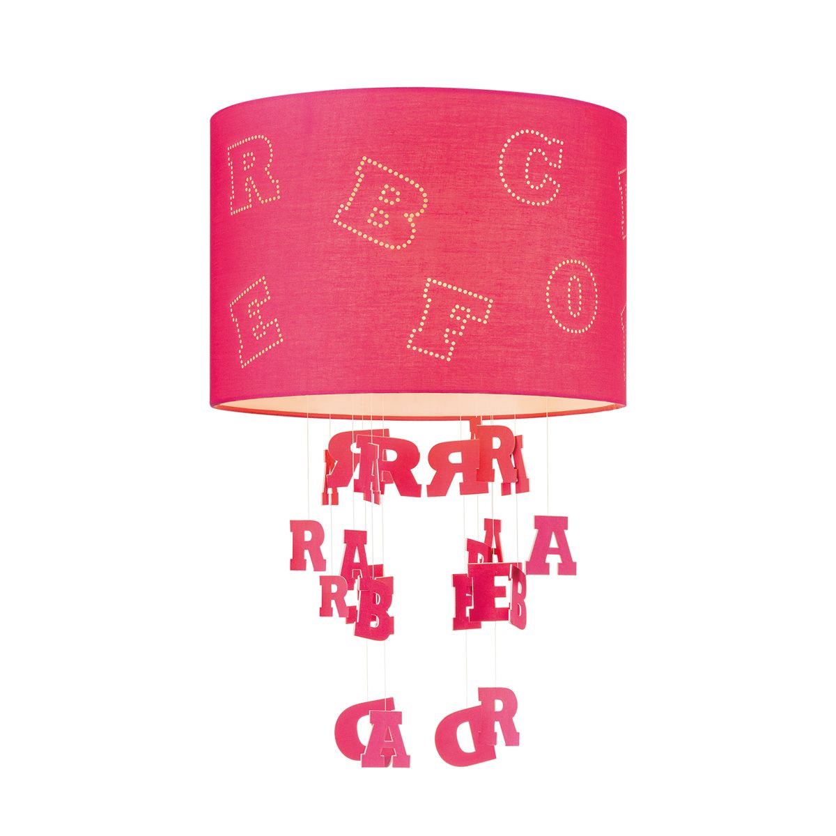 Home sweet home lampenkap Letters kinderkamer Ø 30 cm - fuchsia