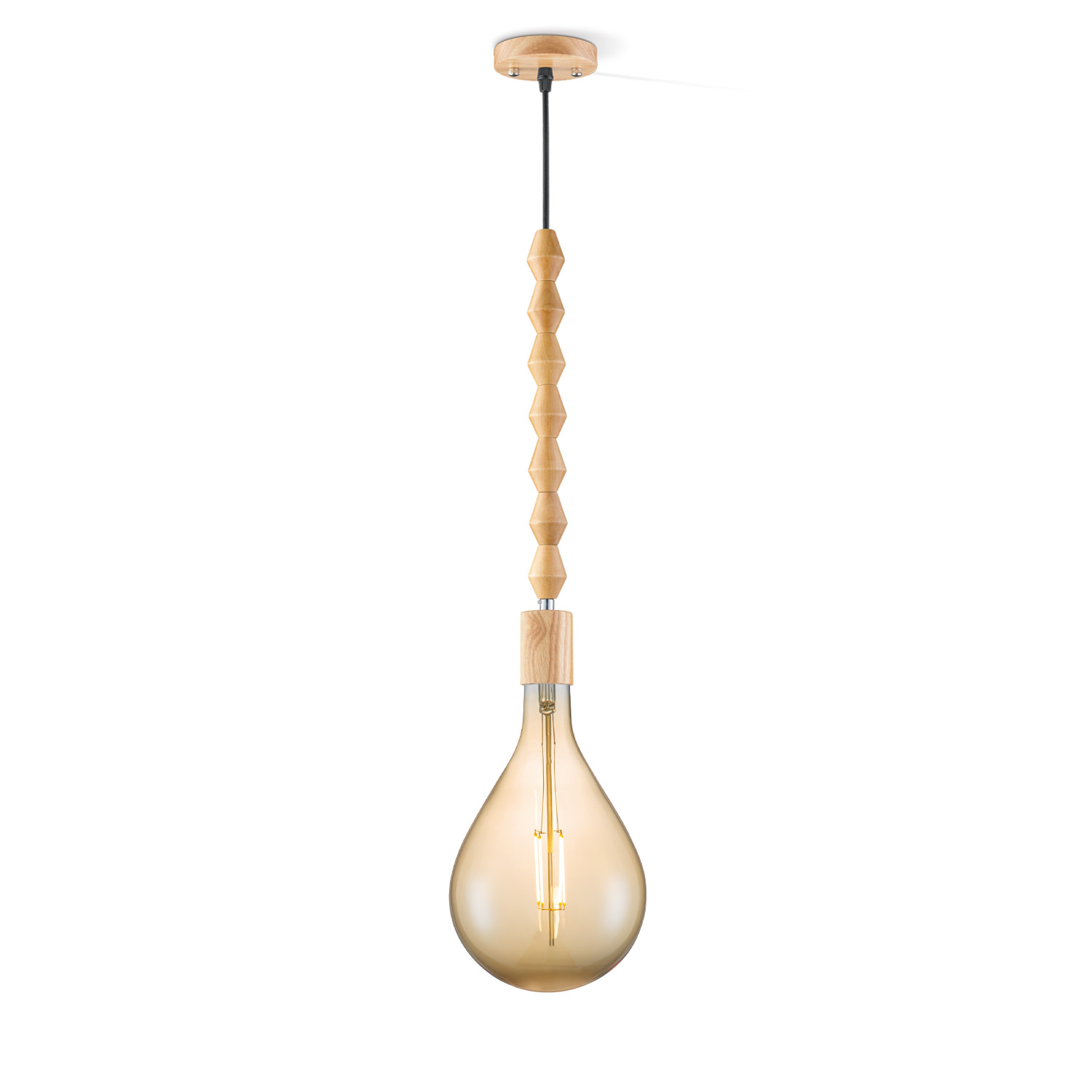 Home sweet home hanglamp Dana Pear – amber